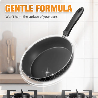 🔥 Pâte Dissolvante Résidus Brûlés - Nettoyage Profond pour Casseroles/Plats sans Rayurer, Élimine Graisse et Carbonisation en 5 Min 🧽✨