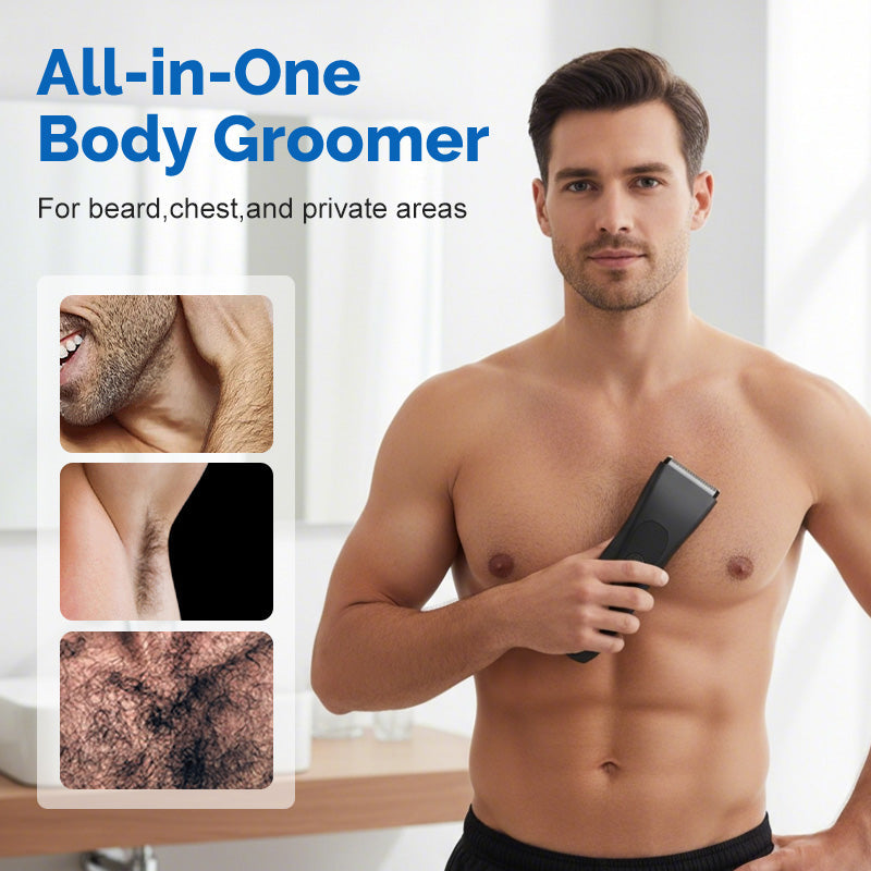 🪒⚡🔋 PROMO -50% ! Tondeuse Corporelle Homme à Affichage Numérique – Lame Sécurisée L, Moteur Puissant & 90 min Autonomie (USB)
