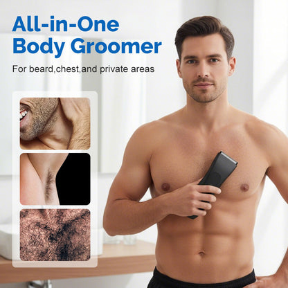 🪒⚡🔋 PROMO -50% ! Tondeuse Corporelle Homme à Affichage Numérique – Lame Sécurisée L, Moteur Puissant & 90 min Autonomie (USB)