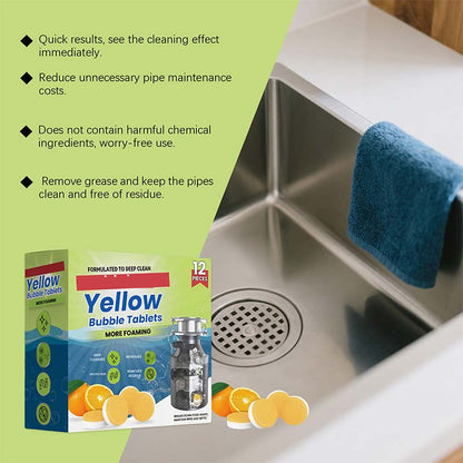 💥ACHETEZ 2, OFFERT3 ! 🎉Tablettes nettoyantes et désodorisantes pour broyeur à déchets – 12 pièces