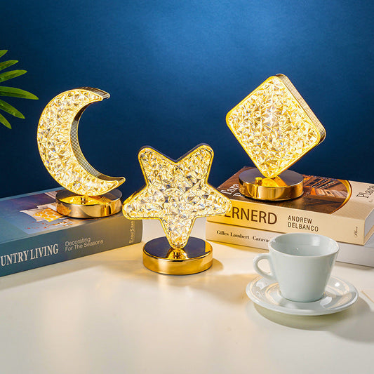💎🛋️3-Color LED Crystal-Like Atmosphere Lamp