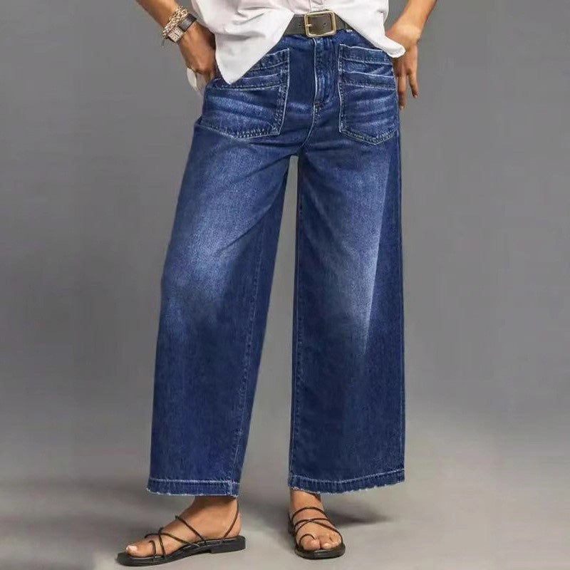 🎉 50% DE RÉDUCTION! 👖 NOUVELLE SILHOUETTE 2026 – JEAN DÉCONTRACTÉ À JAMBES ÉVASÉES, FLATTEUR POUR TOUTES