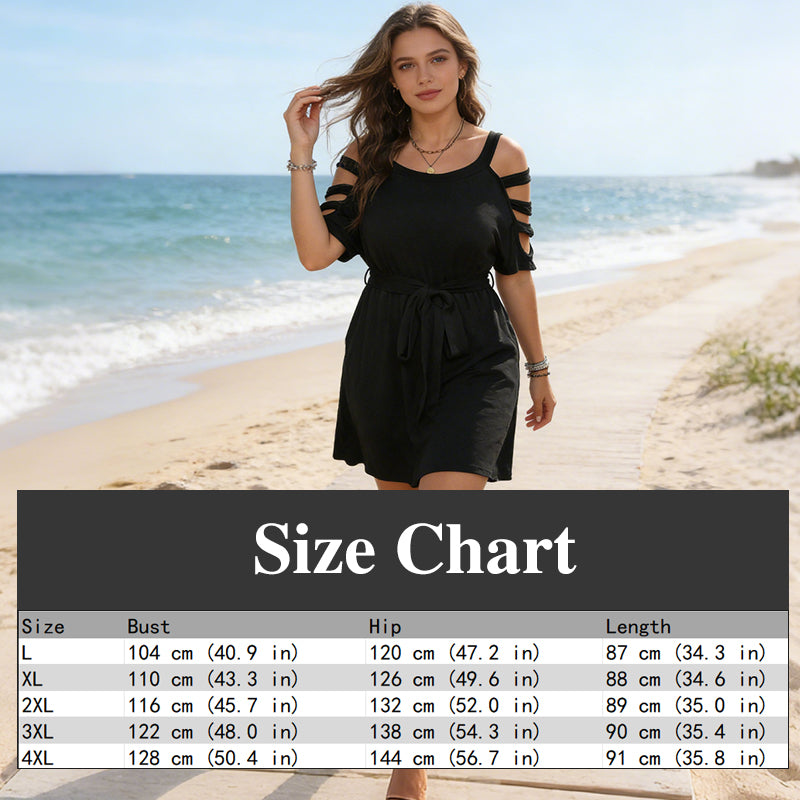 👗50 % de réduction !✨Combinaison-short décontractée à épaules dénudées pour femme avec ceinture à nouer
