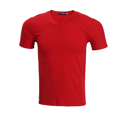📢50 % de réduction! ⏰ T-shirt classique à manches courtes en coton et col en V