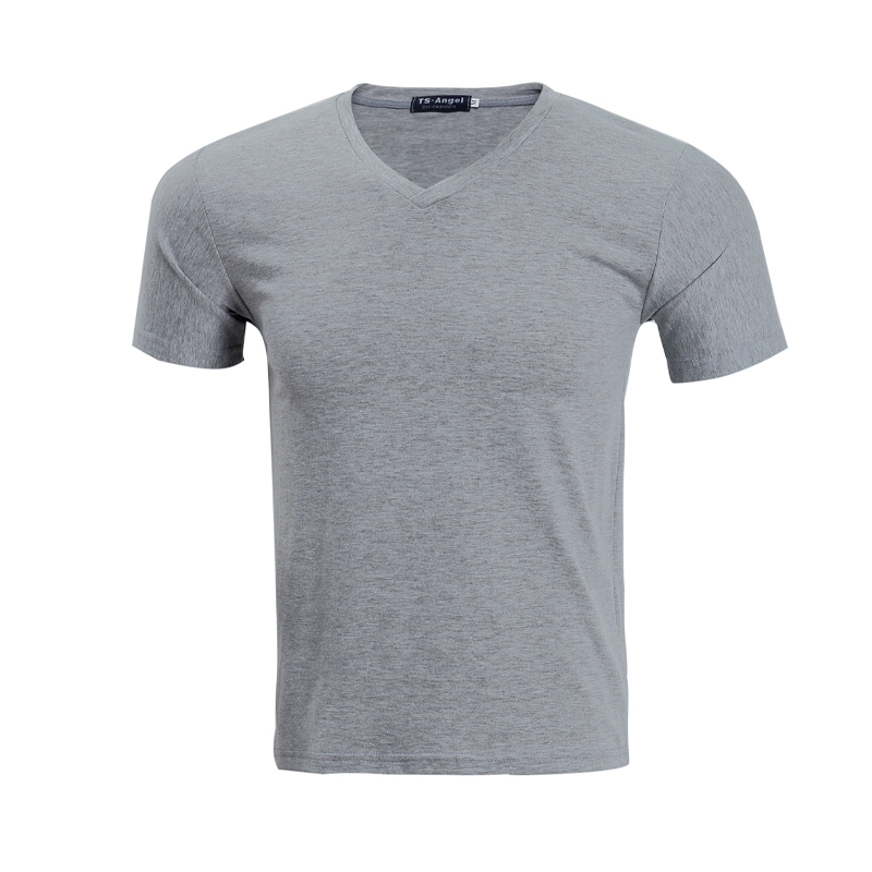 📢50 % de réduction! ⏰ T-shirt classique à manches courtes en coton et col en V