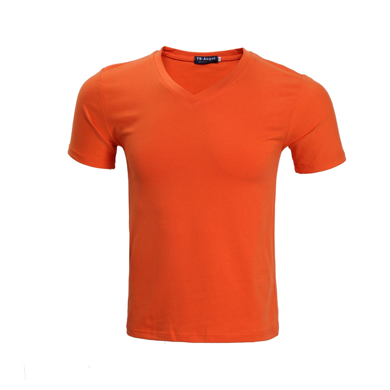 📢50 % de réduction! ⏰ T-shirt classique à manches courtes en coton et col en V