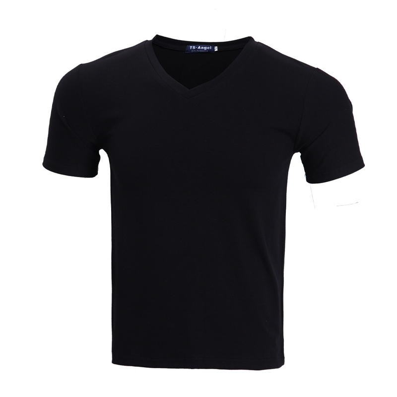 📢50 % de réduction! ⏰ T-shirt classique à manches courtes en coton et col en V