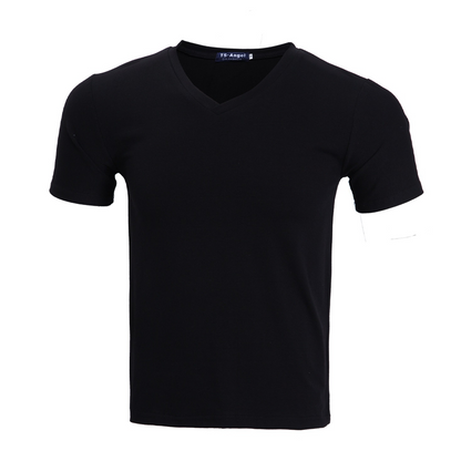 📢50 % de réduction! ⏰ T-shirt classique à manches courtes en coton et col en V