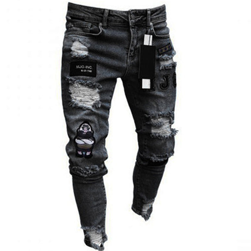 👖 50% DE RÉDUCTION! 🔥 Jean Slim Déchiré pour Homme – Coupe Moderne, Détails Déchirés & Look Tendance 💙