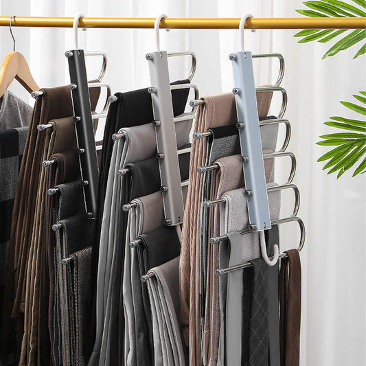 🌞 50 % DE RÉDUCTION！！！🔄 Cintres multiples peu encombrants pour pantalons
