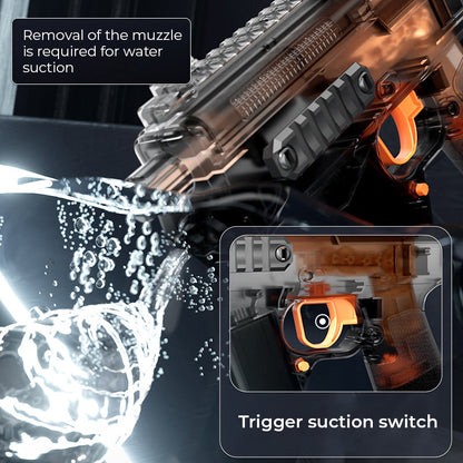 Moitié prix ! Pistolet à eau électrique rechargeable – Batterie haute capacité, tir rapide, plaisir estival sans fin