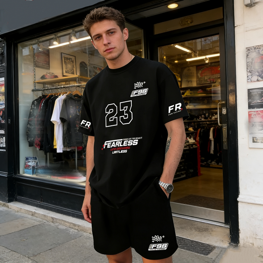 Ensemble 2 pièces pour homme : t-shirt et short décontractés