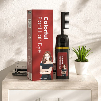 ✨🔥Coloration Capillaire Végétale Colorée avec Peigne Applicateur Innovant👱