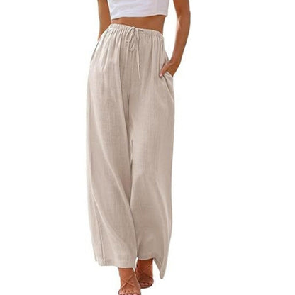 🌷Offre spéciale été :50% de réduction sur les pantalons unis légers et décontractés pour femmes 🍃👖