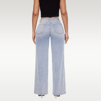 👖✨ 50 % de réduction + livraison gratuite 👖Jean baggy à taille mi-basse