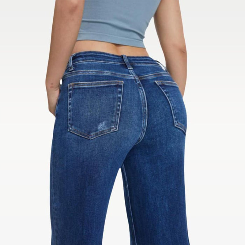👖✨ 50 % de réduction + livraison gratuite 👖Jean baggy à taille mi-basse