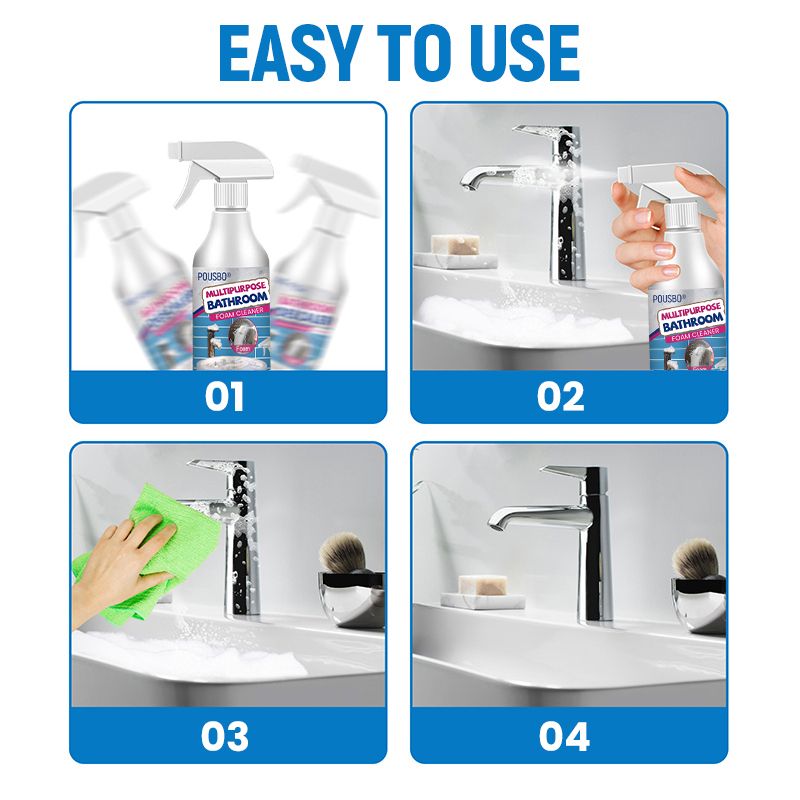 ✨ Achetez‑en 2, obtenez‑en 1 GRATUIT ✨ Nettoyant mousse multi‑usages – Une salle de bain impeccable sans effort