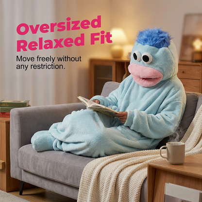 😜 50 % DE RÉDUCTION – Pyjama douillet en polaire corail  Dormez en toute décontraction avec notre imprimé le plus rigolo et le plus douillet à ce jour !