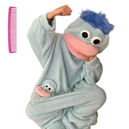 😜 50 % DE RÉDUCTION – Pyjama douillet en polaire corail  Dormez en toute décontraction avec notre imprimé le plus rigolo et le plus douillet à ce jour !