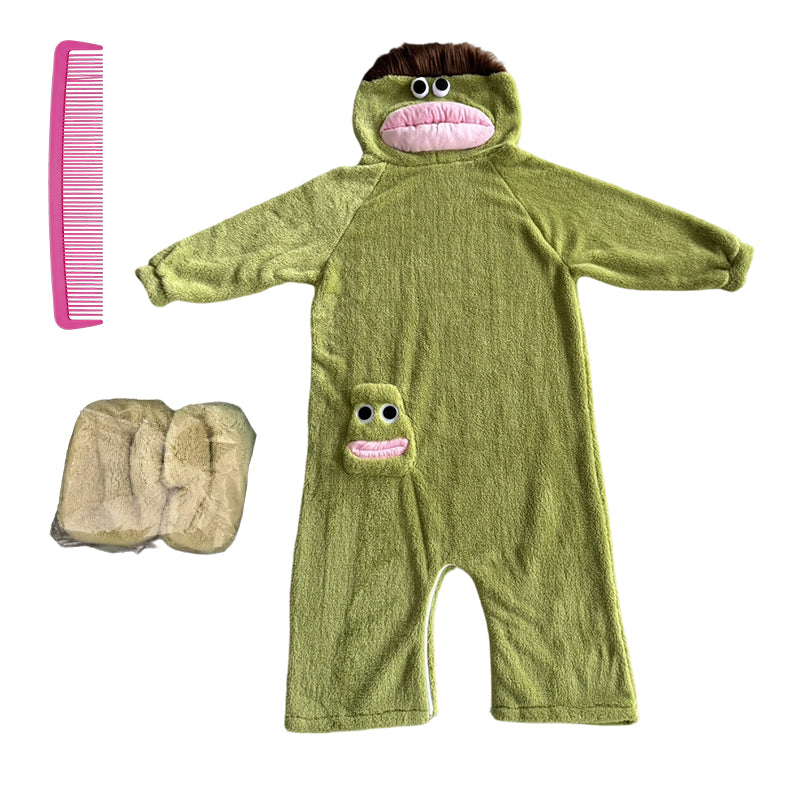 😜 50 % DE RÉDUCTION – Pyjama douillet en polaire corail  Dormez en toute décontraction avec notre imprimé le plus rigolo et le plus douillet à ce jour !