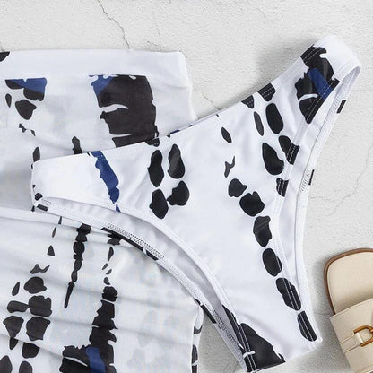 👙 50% DE RÉDUCTION! 🌊 Ensemble Bikini 3 Pièces Froncé pour Femme – Élégant, Charmant & Parfait Pour La Plage 🏝️