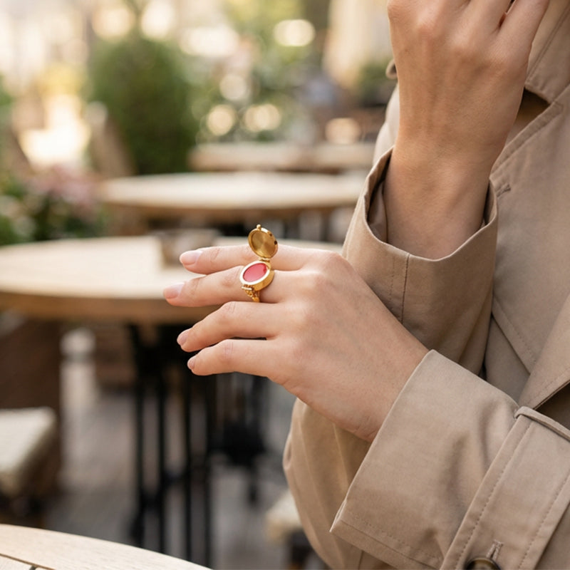 💍 Un baume à lèvres à porter au doigt ! La bague-baume nomade – hydratez-vous en un geste, partout 💍