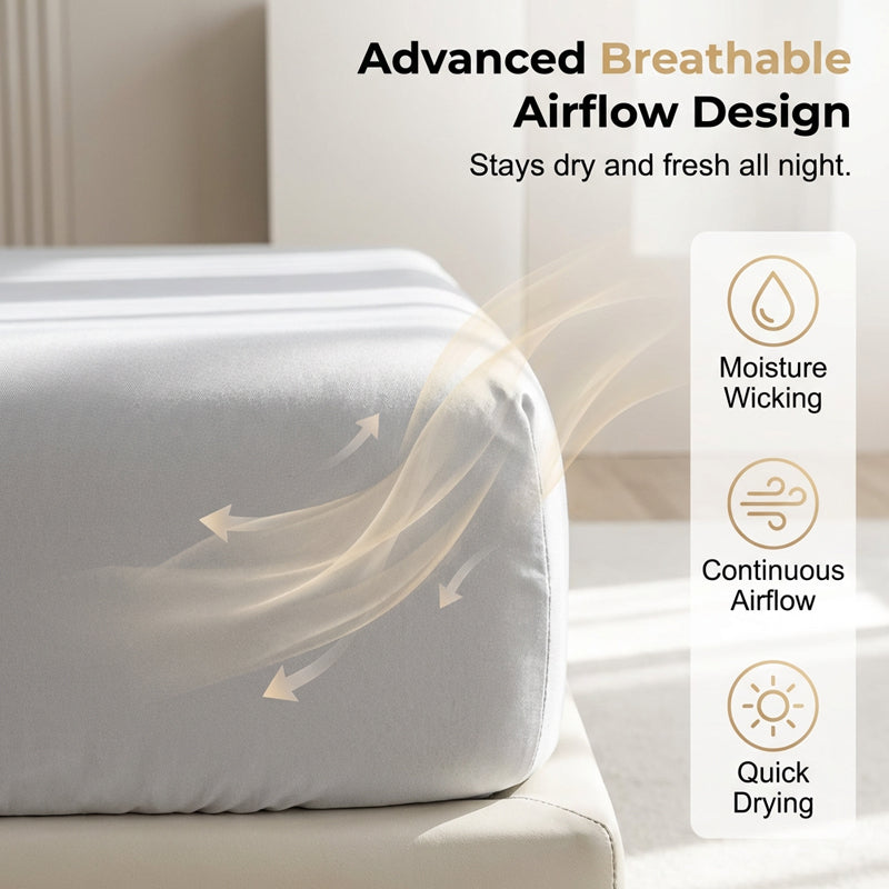 📢📢50 % DE RÉDUCTION !! & LIVRAISON GRATUITE ⏰Ensemble de draps-housses rafraîchissants de qualité supérieure