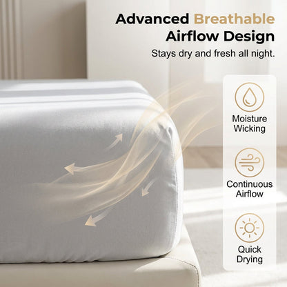 📢📢50 % DE RÉDUCTION !! & LIVRAISON GRATUITE ⏰Ensemble de draps-housses rafraîchissants de qualité supérieure