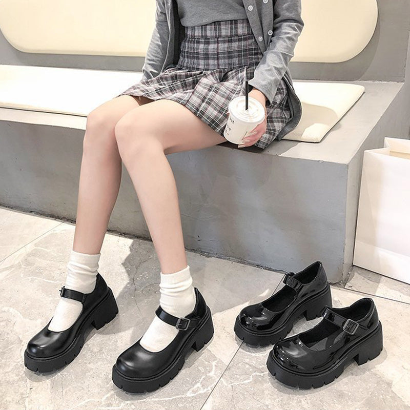 Moitié prix seulement ! Élégantes ballerines Mary Jane à talons carrés pour femme – parfaites au quotidien et sans lacets.