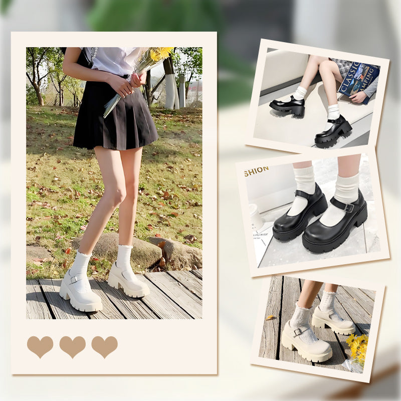 Moitié prix seulement ! Élégantes ballerines Mary Jane à talons carrés pour femme – parfaites au quotidien et sans lacets.