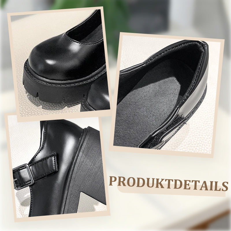 Moitié prix seulement ! Élégantes ballerines Mary Jane à talons carrés pour femme – parfaites au quotidien et sans lacets.