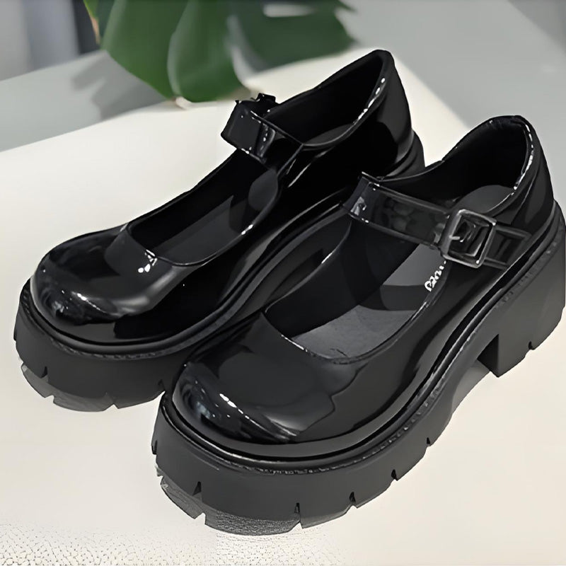 Moitié prix seulement ! Élégantes ballerines Mary Jane à talons carrés pour femme – parfaites au quotidien et sans lacets.