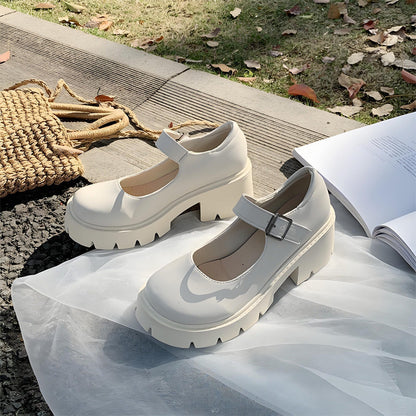Moitié prix seulement ! Élégantes ballerines Mary Jane à talons carrés pour femme – parfaites au quotidien et sans lacets.