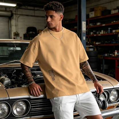 👕 50% DE RÉDUCTION ! T-Shirt Homme Coupe Oversize🆒 – Mélange Coton Premium, Imprimé Urbain & Style Décontracté ✨