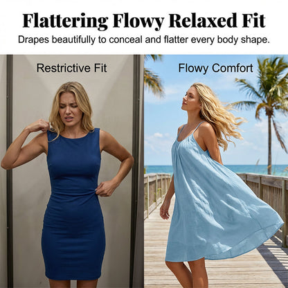 🌟 50% OFF – Adjustable Backless Cami Dress – Lightweight, Soft, Dress Up or Down, Head-Turning Style 💋