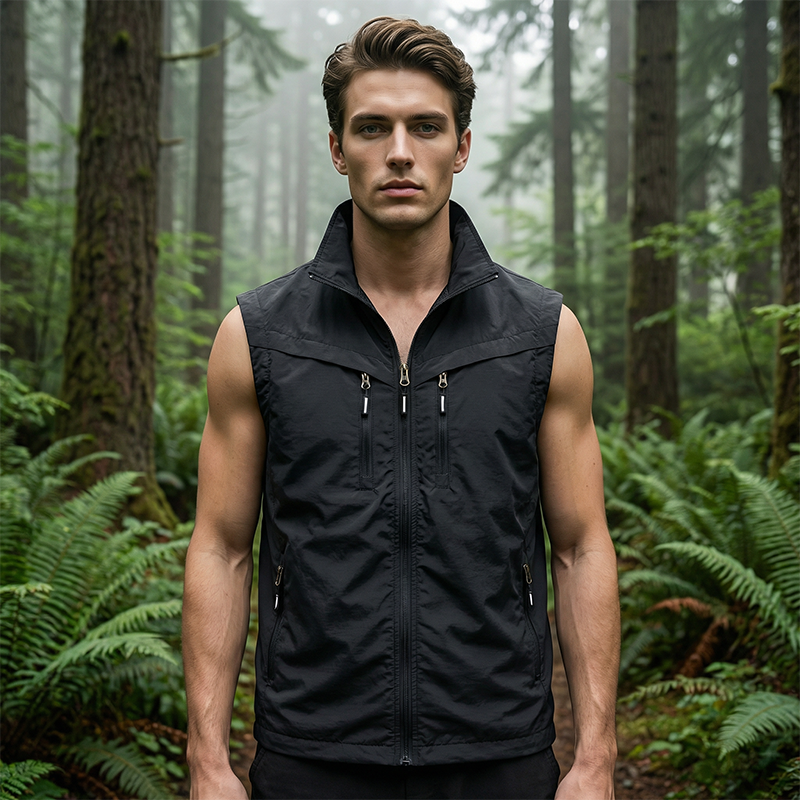 💪⚡ MOITIÉ PRIX ! Gilet utilitaire multipoches pour homme – Nylon résistant, séchage rapide, idéal pour le camping, la pêche et le bricolage 🛠️🎣