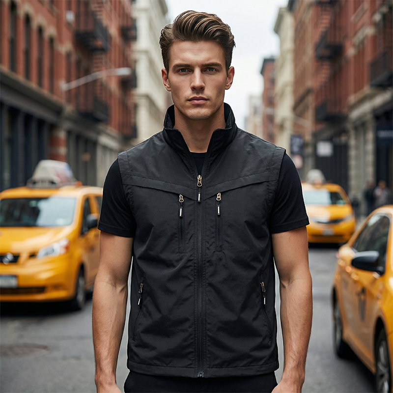 💪⚡ MOITIÉ PRIX ! Gilet utilitaire multipoches pour homme – Nylon résistant, séchage rapide, idéal pour le camping, la pêche et le bricolage 🛠️🎣