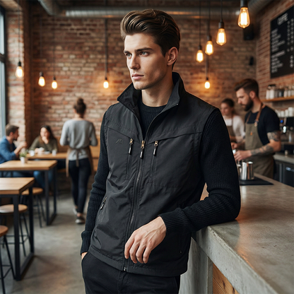 💪⚡ MOITIÉ PRIX ! Gilet utilitaire multipoches pour homme – Nylon résistant, séchage rapide, idéal pour le camping, la pêche et le bricolage 🛠️🎣