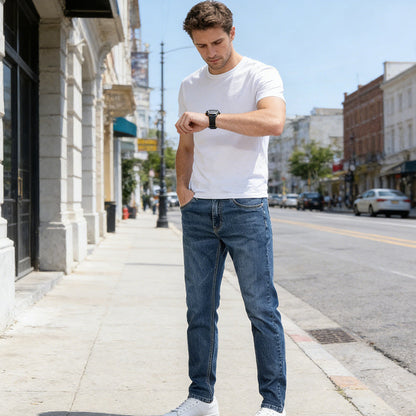 🎁Nouveauté : 50 % de réduction !💥 Jeans slim stretch classiques pour homme – Livraison gratuite pour deux articles