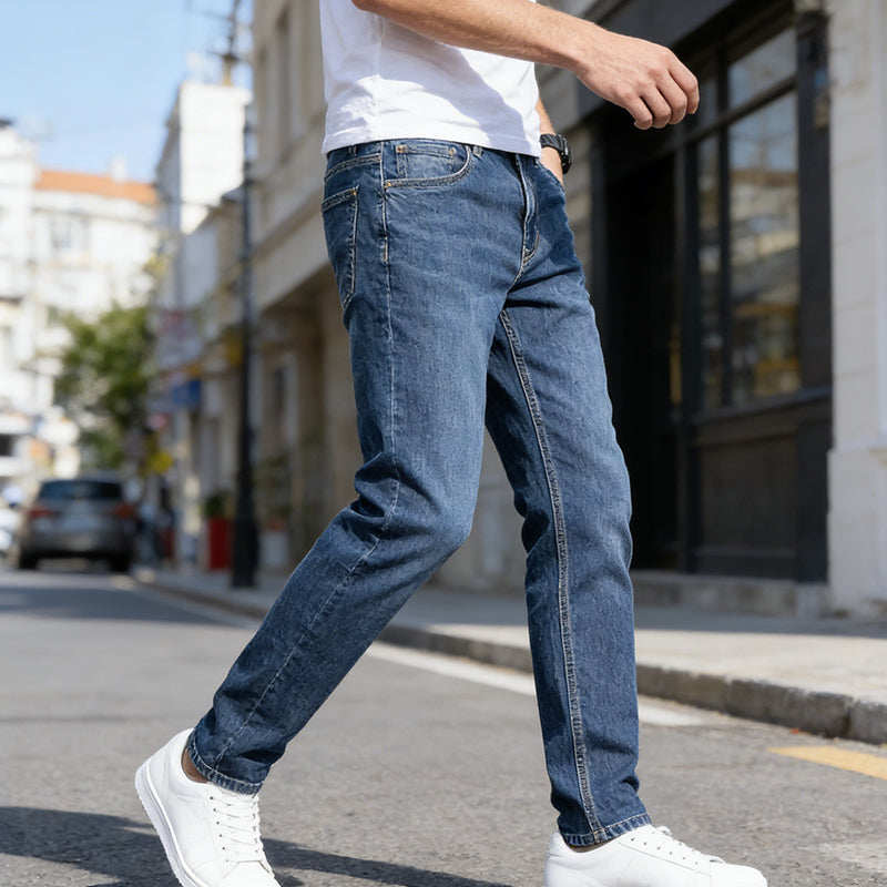 🎁Nouveauté : 50 % de réduction !💥 Jeans slim stretch classiques pour homme – Livraison gratuite pour deux articles