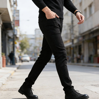 🎁Nouveauté : 50 % de réduction !💥 Jeans slim stretch classiques pour homme – Livraison gratuite pour deux articles
