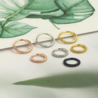 🔥 MOITIÉ PRIX ! Bijou de nez en diamant – Plaqué or 14 carats, zircone cubique ou diamant véritable, design torsadé/à clous 👃💎