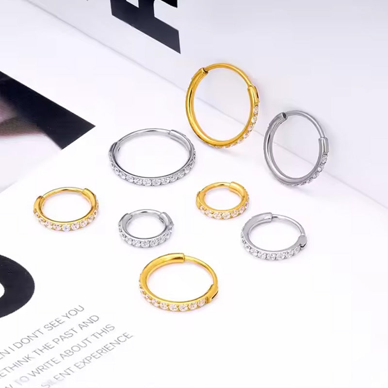 🔥 MOITIÉ PRIX ! Bijou de nez en diamant – Plaqué or 14 carats, zircone cubique ou diamant véritable, design torsadé/à clous 👃💎