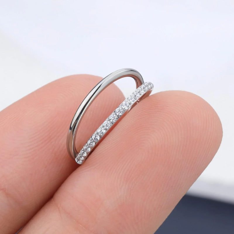 🔥 MOITIÉ PRIX ! Bijou de nez en diamant – Plaqué or 14 carats, zircone cubique ou diamant véritable, design torsadé/à clous 👃💎