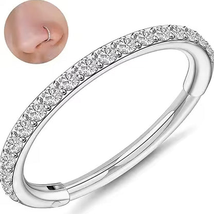 🔥 MOITIÉ PRIX ! Bijou de nez en diamant – Plaqué or 14 carats, zircone cubique ou diamant véritable, design torsadé/à clous 👃💎
