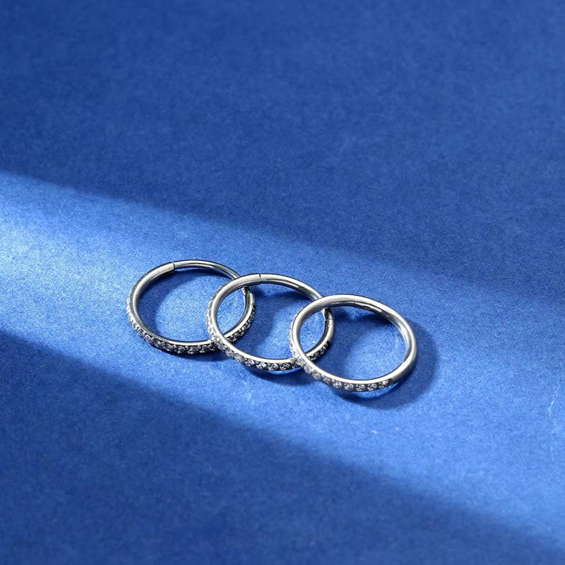 🔥 MOITIÉ PRIX ! Bijou de nez en diamant – Plaqué or 14 carats, zircone cubique ou diamant véritable, design torsadé/à clous 👃💎