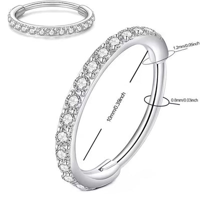 🔥 MOITIÉ PRIX ! Bijou de nez en diamant – Plaqué or 14 carats, zircone cubique ou diamant véritable, design torsadé/à clous 👃💎