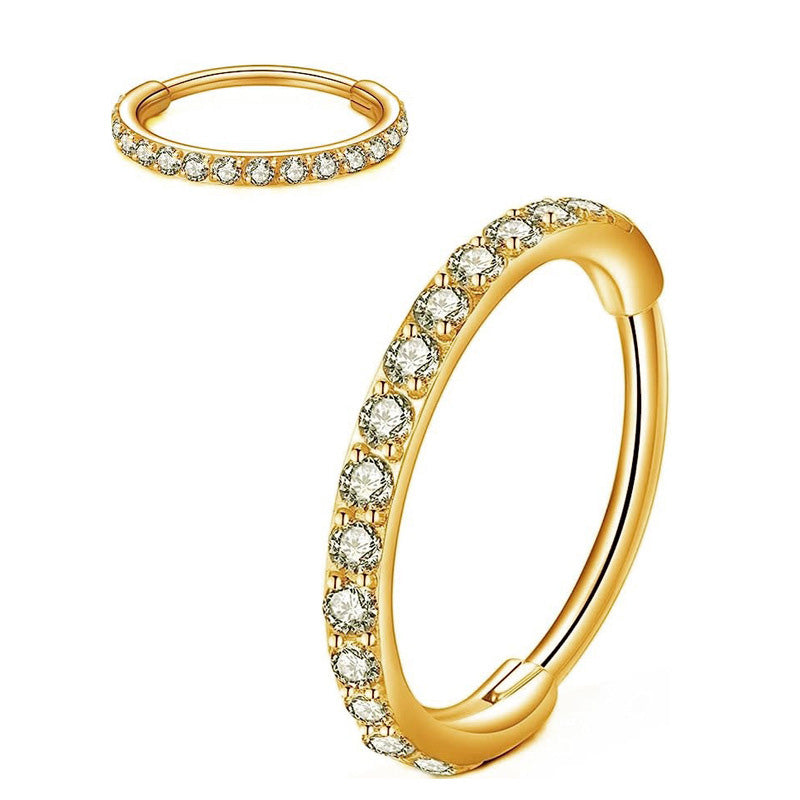 🔥 MOITIÉ PRIX ! Bijou de nez en diamant – Plaqué or 14 carats, zircone cubique ou diamant véritable, design torsadé/à clous 👃💎