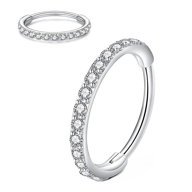 🔥 MOITIÉ PRIX ! Bijou de nez en diamant – Plaqué or 14 carats, zircone cubique ou diamant véritable, design torsadé/à clous 👃💎