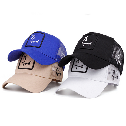 🔥Jusqu'à épuisement des stocks, profitez de 50 % de réduction !🎉Casquette de baseball unisexe style streetwear avec motif smiley